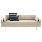 One Night Stand Sleeper Sofa with Optional Accent Pillows Upholstery: Stone