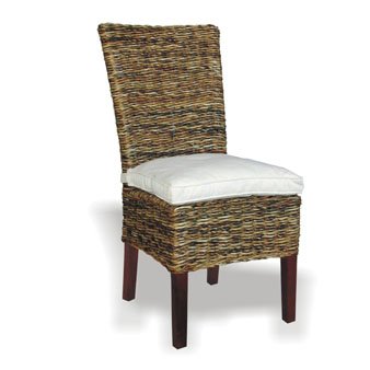 Jeffan B-01-SR-WH Farra Abaca Small Astor Chair (Set of 2)