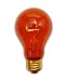 25 Watt A19 Transparent Amber Light Bulb