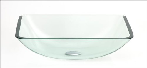 Natural Color Glass Sink Finish: Clear