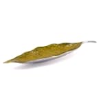 Mariposa Medium Enameled Leaf Server Dish, Amber
