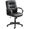 Boss Executive Leatherplus Mid Back Chair with Padded Arm Rests