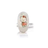 Bling Jewelry Glow in the Dark Cool Kitty Murano Glass Bead .925 Sterling Silver Fits with Pandora Chamilia Troll Beads