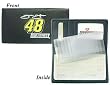 Jimmie Johnson Embroidered Leather Checkbook Cover - NASCAR Sports Merchandise