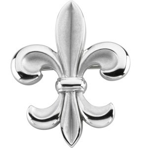 Sterling Silver Fleur de Lis Brooch