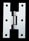 Cabinet Hinge Bright Chrome, Chrome-Plated Solid Brass Cabinet Hinge P