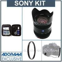 Sony 16-80mm f/3.5-4.5 Vario-Sonnar T* DT a (Alpha) Mount Digital SLR 5x Zoom Lens Kit, with Tiffen 62mm UV Filter, Lens Cap Leash, Professional Lens Cleaning Kit