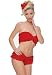  : 2PC Rumba Ruffle Tube Top Sexy Lingerie Intimate Apparel with Hot Pants