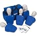 CPR Prompt (5 Pack) BLUE Adult/Child Manikins w/50 Lung Bags, Nylon Carry Case & Tool - LF06100U