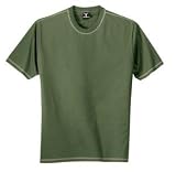 Hanes Beefy Tee - Contrast Stitch Tee Pine/Pebble-XL