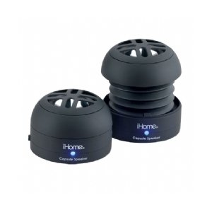 iHome iHM77 Rechargeable Mini Speakers for iPod Black