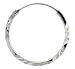 Sterling Silver Diamond Cut Hoop Earrings, 3/4