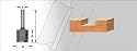 Amana 45442 CNC Straight Plunge Router Bits - 3/4" Cutting Diameter; 1-1/2" Cutting Height