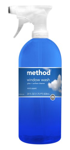 method Window Wash Glass & Surface Cleaner, Mint, 28-Ounce Bottles (Pack of 8)