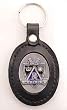 Los Angeles Kings Large Leather & Pewter Team Key Fob - NHL Hockey Fan Shop Sports Team Merchandise