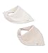 Organic Cotton Baby Drool Feeding Handkerchief Triangle Bib, Naturally Colored, Premium Absorbent Gift set for boys and girls, Chemical & Dye-Free