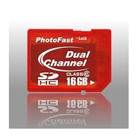 PhotoFast DualCore SDHC Class6 1�N�ۏ؁E���{��u���X�^�[�p�b�P�[�W