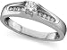 1/3CTW ROUND DIAMOND CHANNEL RING - 14KWG