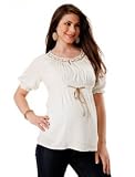 A Pea in the Pod: 3/4 Sleeve Tie Front Maternity Blouse