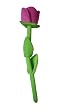27" Bendable Stuffed Rose Plush Flower (Around 69cm) - Purple