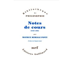 Notes des cours au College de France: 1958-1959 et 1960-1961 (Bibliotheque de philosophie) (French Edition)