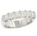 Shared prong Set Princess Cut Diamond Band 1.51cttw