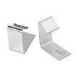 Quartet 7502 Adjustable aluminum hangers for panels 1-1/2-3 thick, black, 2/set