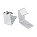 Quartet 7502 Adjustable aluminum hangers for panels 1-1/2-3 thick, black, 2/set