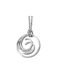 14K White Gold Journey Diamond Pendant