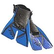 Aqua Sphere Zip Open Heel Blue Swim Fitness Fins