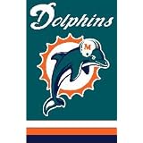 Miami Dolphins Nylon Applique and Embroidered Fan Banner