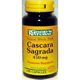 Cascara Sagrada 450mg - Promotes Regularity, 100 caps., (Good'n Natural)