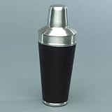Cocktail Shaker by Outset, Black Faux Leather / Acrylic
