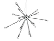 Present Time Leitmotiv Pendant Lamp, Super Saturnus, Chrome