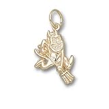 Arizona State Univ Sparky Charm/Pendant -14K/10K, Stainless Steel or Gold Plated