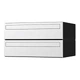 ナスタ:D-ALL　集合郵便受箱（屋内仕様）2戸用　前入後出 KS-MB3101P-2LY-W