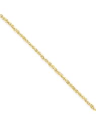 14k Yellow Gold 16in 1.7mm Ropa Necklace Chain. Metal Wt- 2.18g