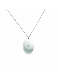Genuine .925 Sterling Silver 26mm Diamond Oval Locket 18 3.4 Grams. 100% Satisfaction Guaranteed.