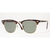 RAY-BAN CLUBMASTER TORTOISE WITH G-15 LENSES RB3016 W0366 49MM