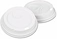 DIXIE 9542500DXPK Dome Drink-Thru Lids, Fits 10, 12 & 16oz Paper Hot Cups, White, 50/Pack