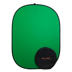 PhotoSEL BD111G Chroma Key Green Screen Collapsible Background 1.5m x 2m