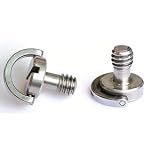 2pcs NEW Longer Shaft D-ring Screw 1/4