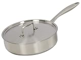 Unity by Regal Ware 10-Inch, 3-Quart Impact Bonded Stainless Steel Covered Saute Pan