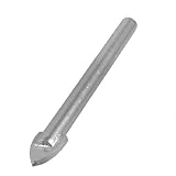 uxcell　ガラスビット　17 x 10mm　ラウンドシャンク　ハードウェアツール　シルバートーンカラー