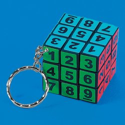 Sudoku Cube Keychain (1 dozen) - Bulk