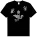 Elvira Mistress of the Dark ENTANGLED Adult Black T-shirt