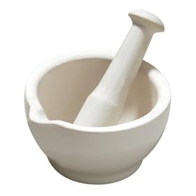 Premier Housewares  Stoneware Mortar and Pestle, White