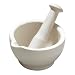 from Premier Housewares Premier Housewares  Stoneware Mortar and Pestle, White Model 1001102