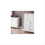 armoire for kids:South Shore 3650-035 Tiara Five Drawer Chest Kids Dresser, Pure