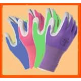 4 Pack Atlas Glove NT370 Atlas Nitrile Garden Gloves - Large (Assorted Colors)